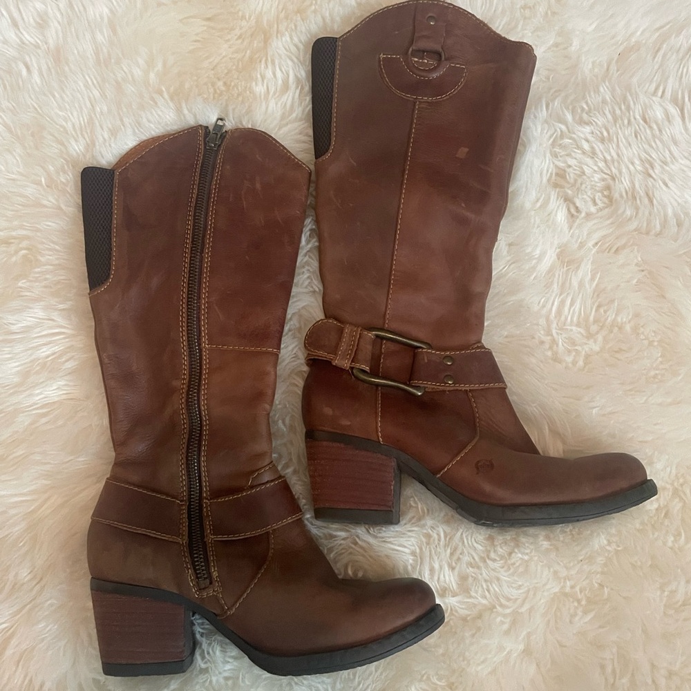 Brown Leather Women's Boots